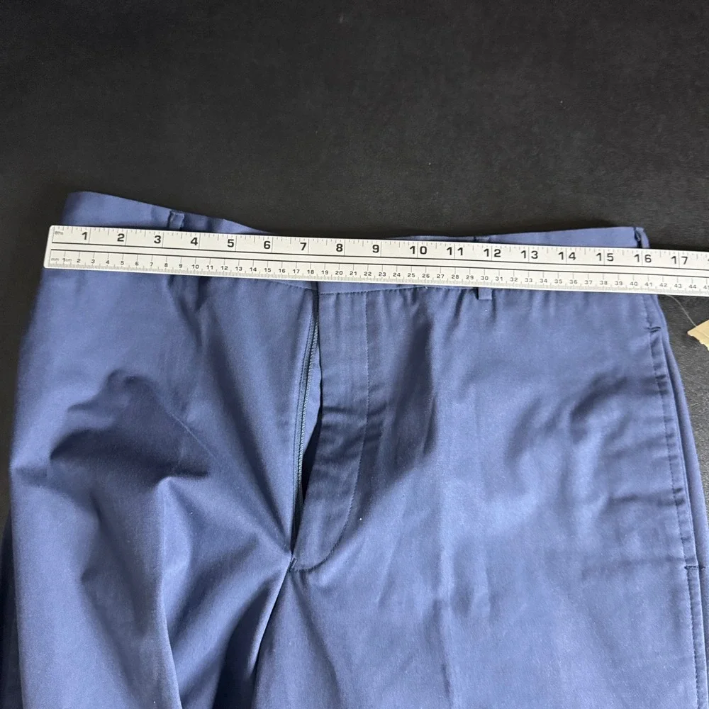 Chaps Ralph Lauren Mens Blue Flat Front Casual Chino Pants 34 / 34 (act 32 / 34)